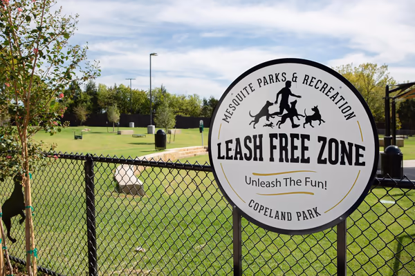 Leash Free Zone at Town East Park